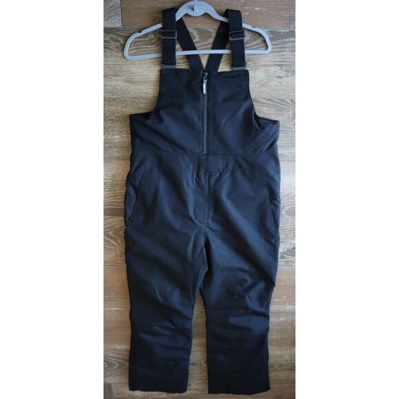 Lands' End Women's Sz M Black Expedition Waterproof Insulated Snow Bibs - Picture 1 of 16